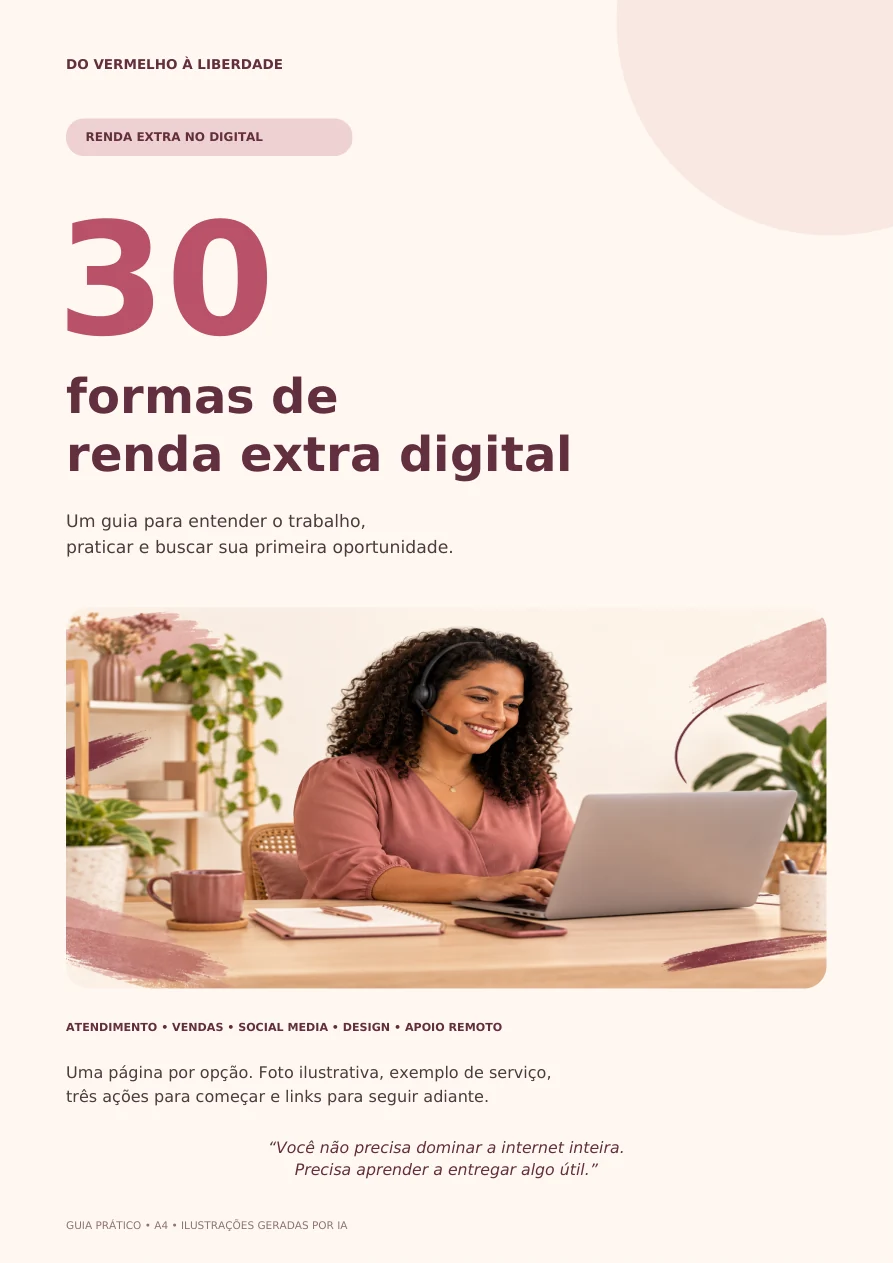 Capa de 30 formas de renda extra digital